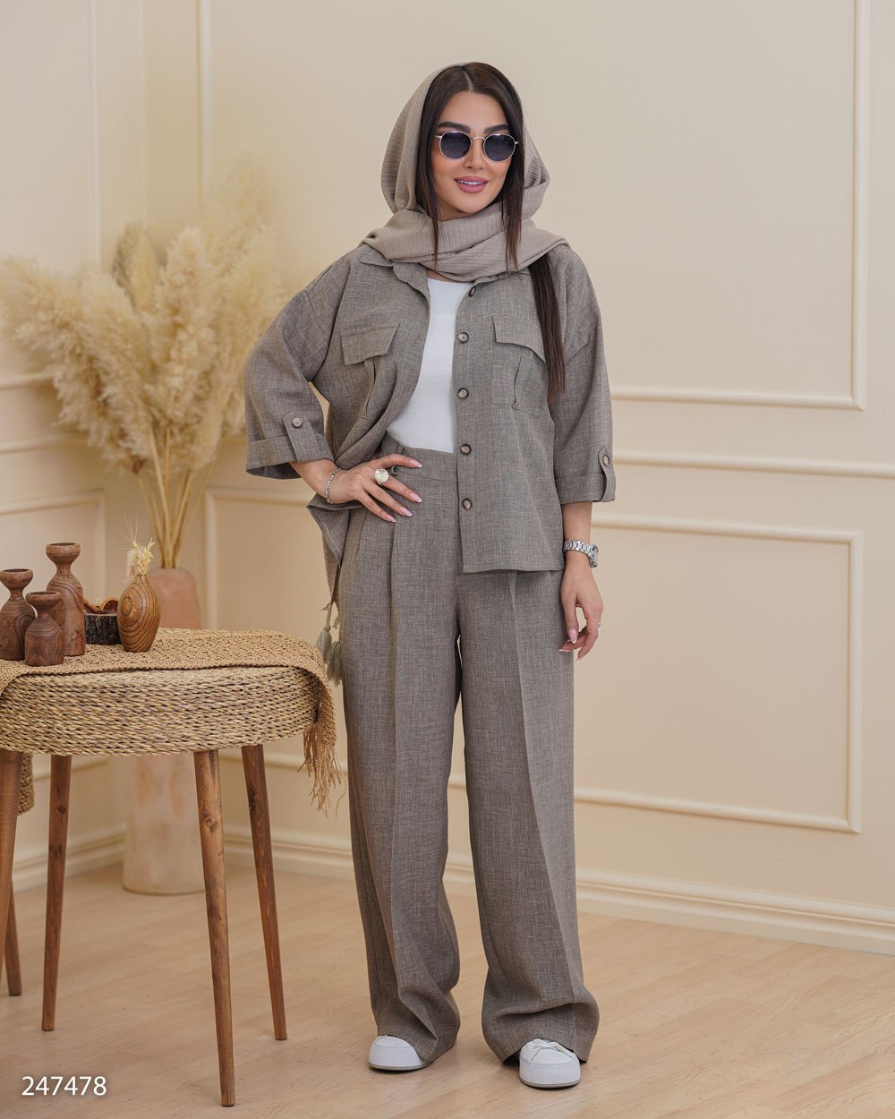 شومیز وشلوار مدل دلگون سایزبندی ۳۸ تا ۴۸